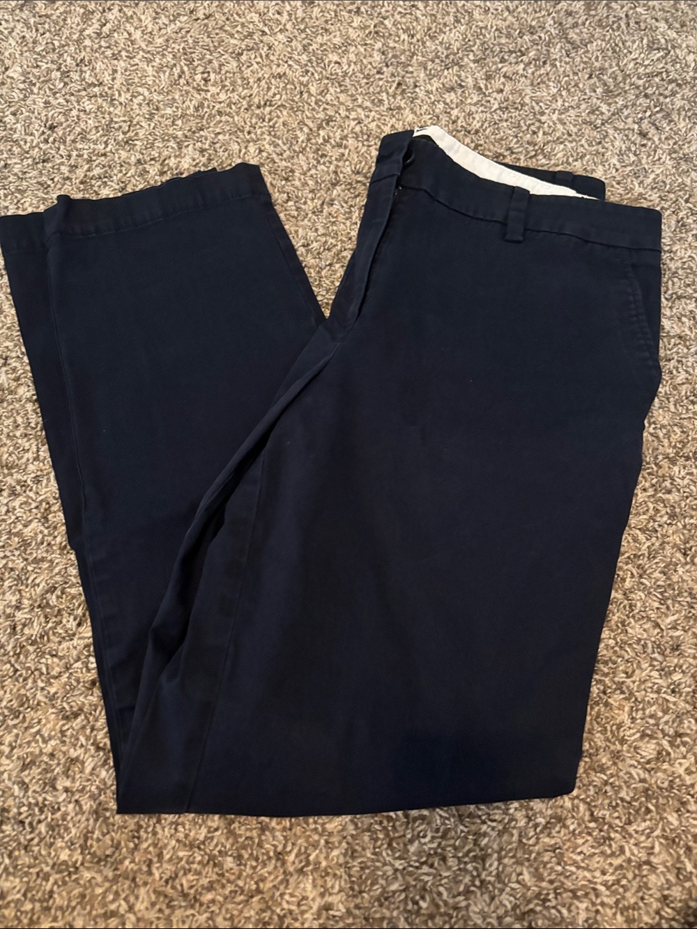 Talbots Straight-Leg Pants in Navy